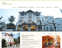 Tablet Screenshot of hotelvijayetha.com